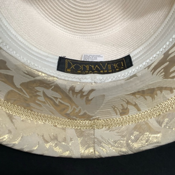 Donna Vinci Couture Black Gold Embroidered Pillbox Hat Donna Vinci Couture Black Gold Embroidered Pillbox Hat main image 3